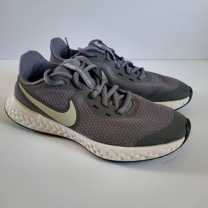 Nike Revolution Gray Running Shoes Size 4Y